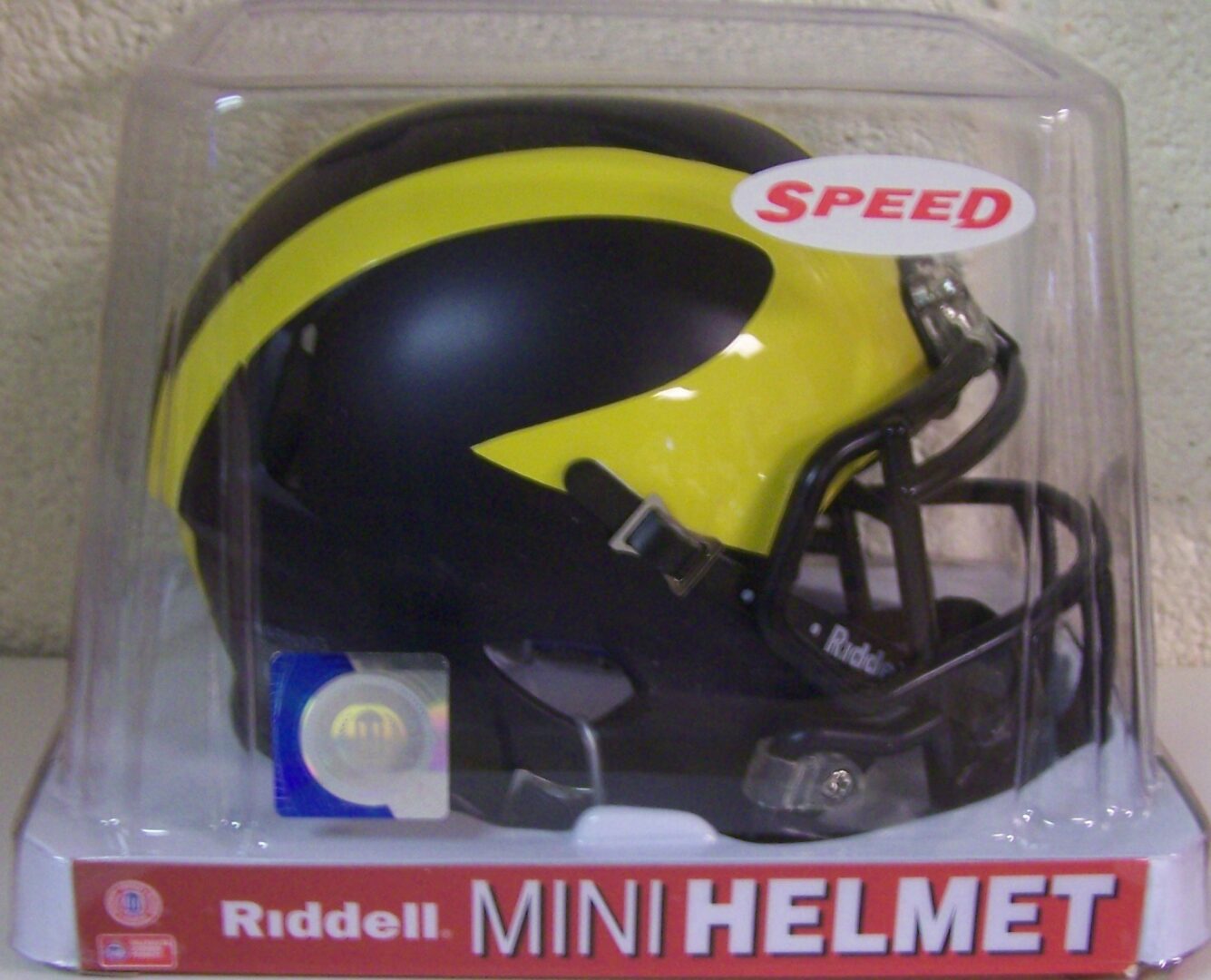 Michigan Wolverines Replica Speed Mini Helmet Riddell Hooked On Cards