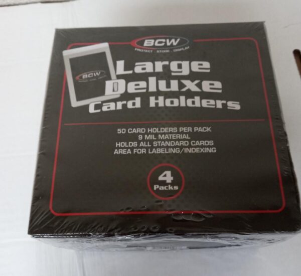 Deluxe Semi-Rigid Card Holders BCW Brand Box (200) CLEARANCE PRICE!